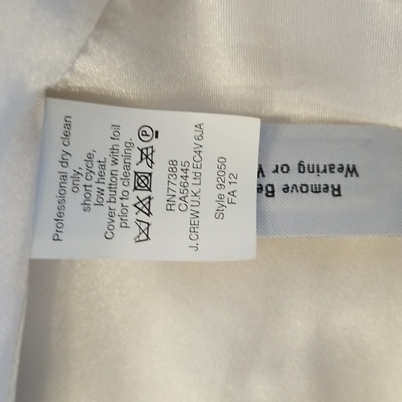 J. Crew Wool Black and White Cropped Pea Coat by Nello Gori, Size 6, $127 - Picture 11 of 13